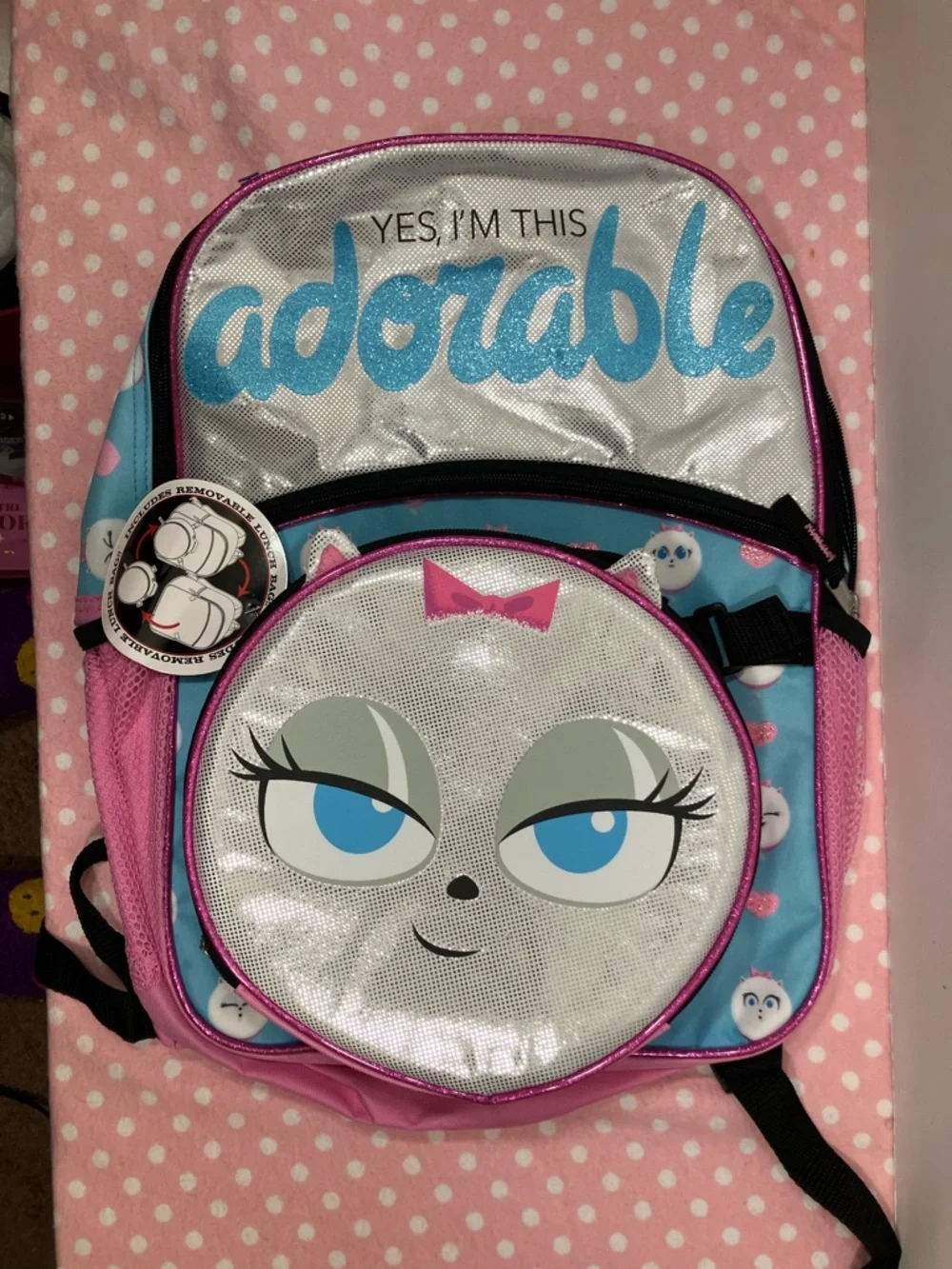 THE SECRET LIFE OF PETS 2 backpack, and lunch bag